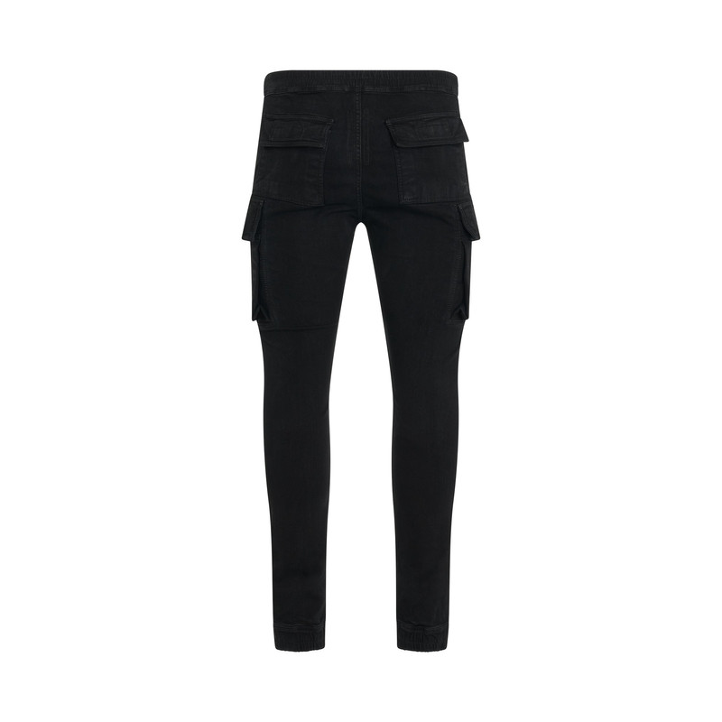 Rick Owens DRKSHDW Stretch Denim Mastodon Cut Pants in Black outlook