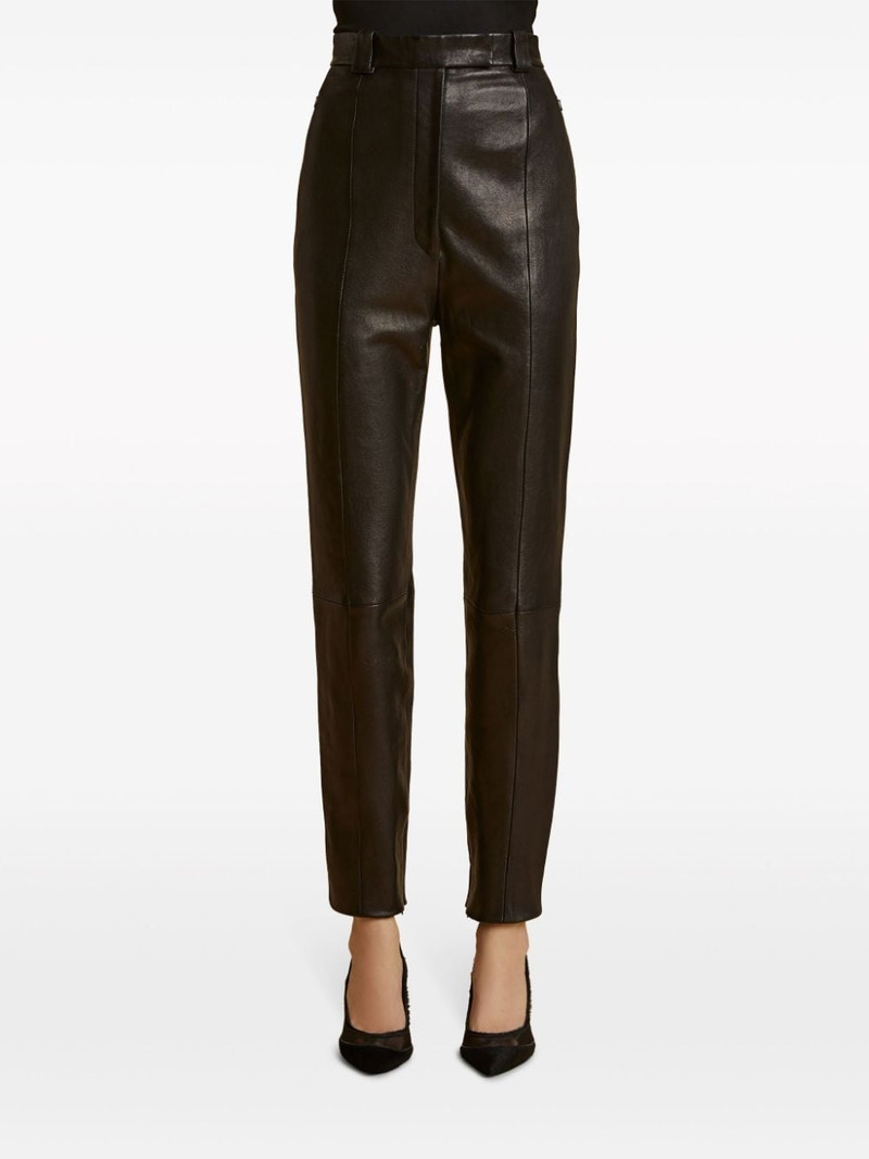 Waylin pintucked high-waisted trousers 3