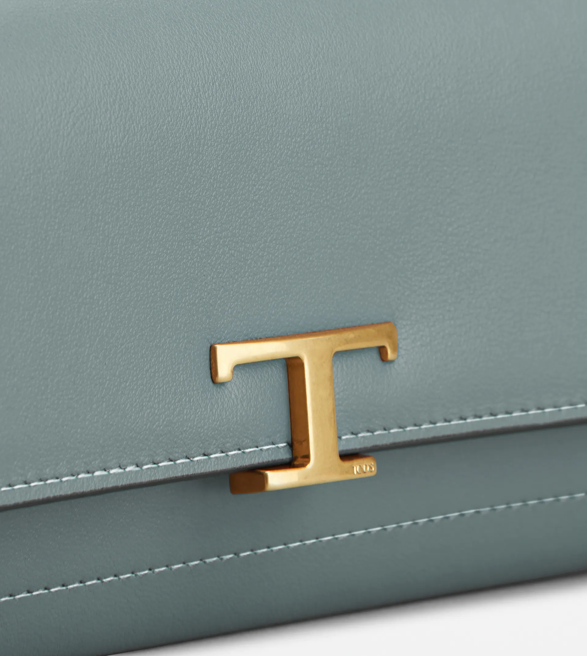 T TIMELESS WALLET IN LEATHER - LIGHT BLUE - 5