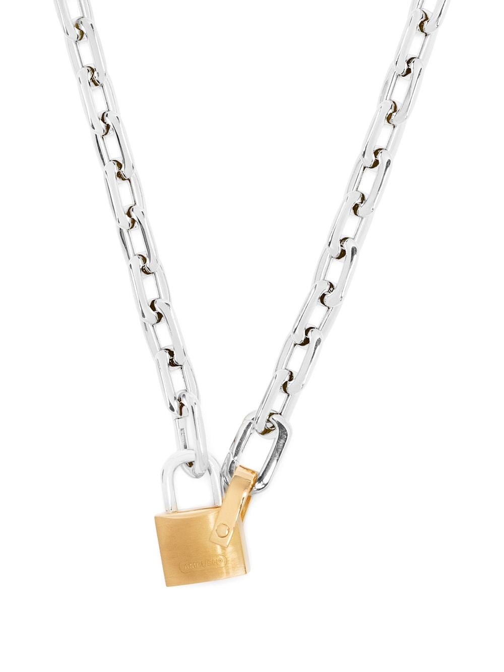 small-padlock chain necklace - 3
