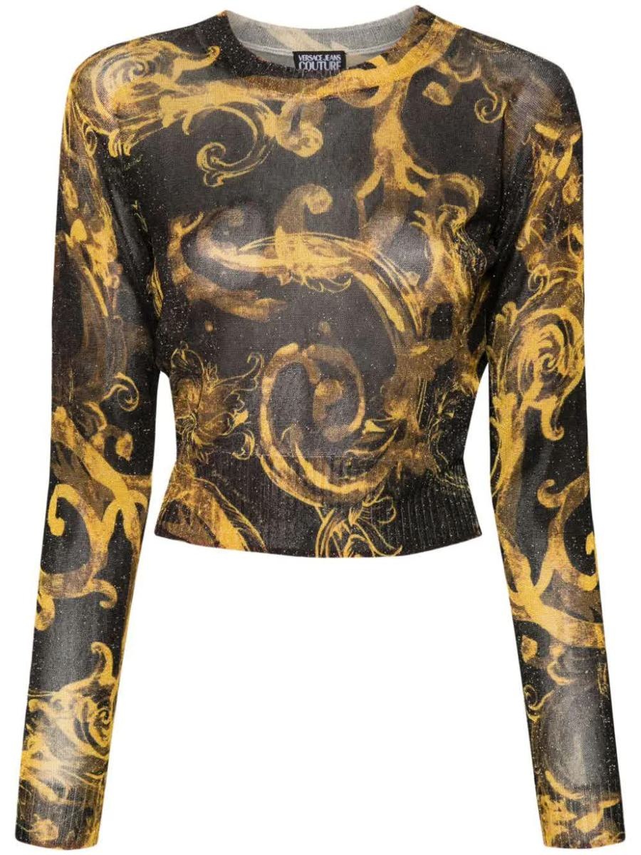 VERSACE JEANS COUTURE WATERCOLOR KNITWEAR CLOTHING - 1