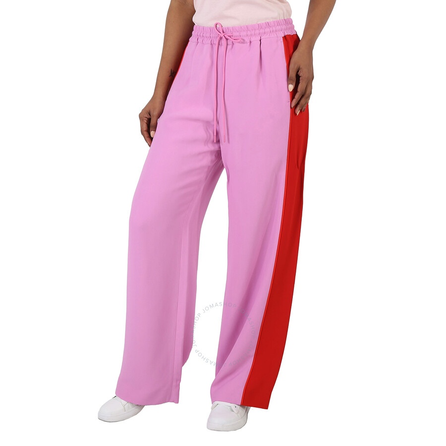 Burberry Side-Stripe Wide-Leg Track Pants - 5