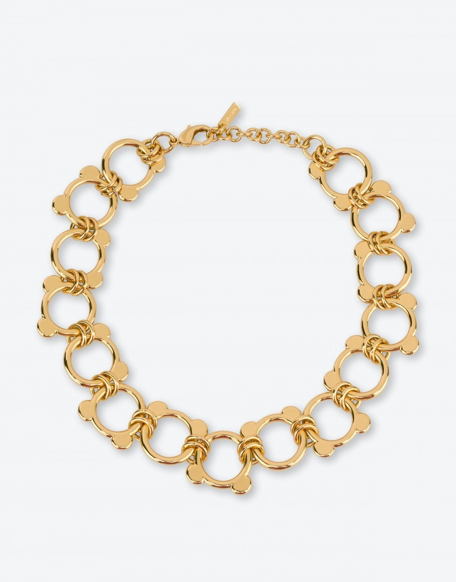 MOSCHINO TEDDY SHAPE NECKLACE - 1