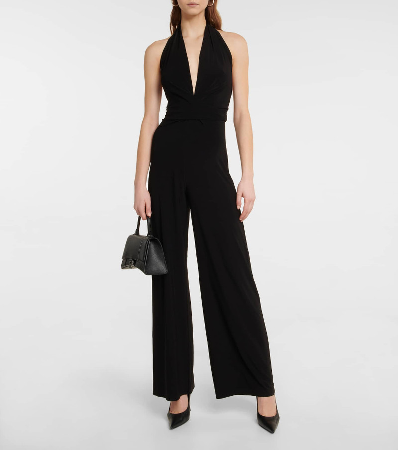 NORMA KAMALI Halterneck jersey jumpsuit outlook