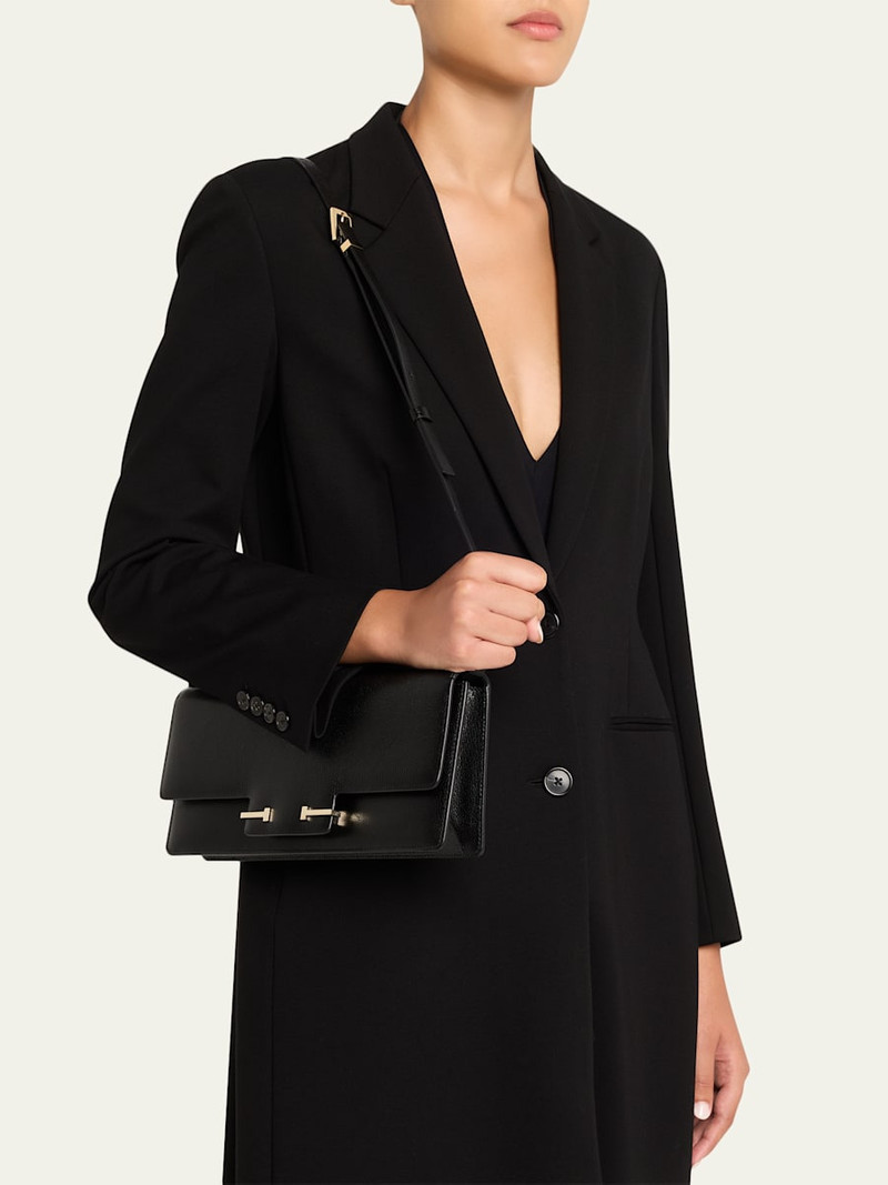 TOM FORD East-West Supple Grain Leather Shoulder Bag outlook