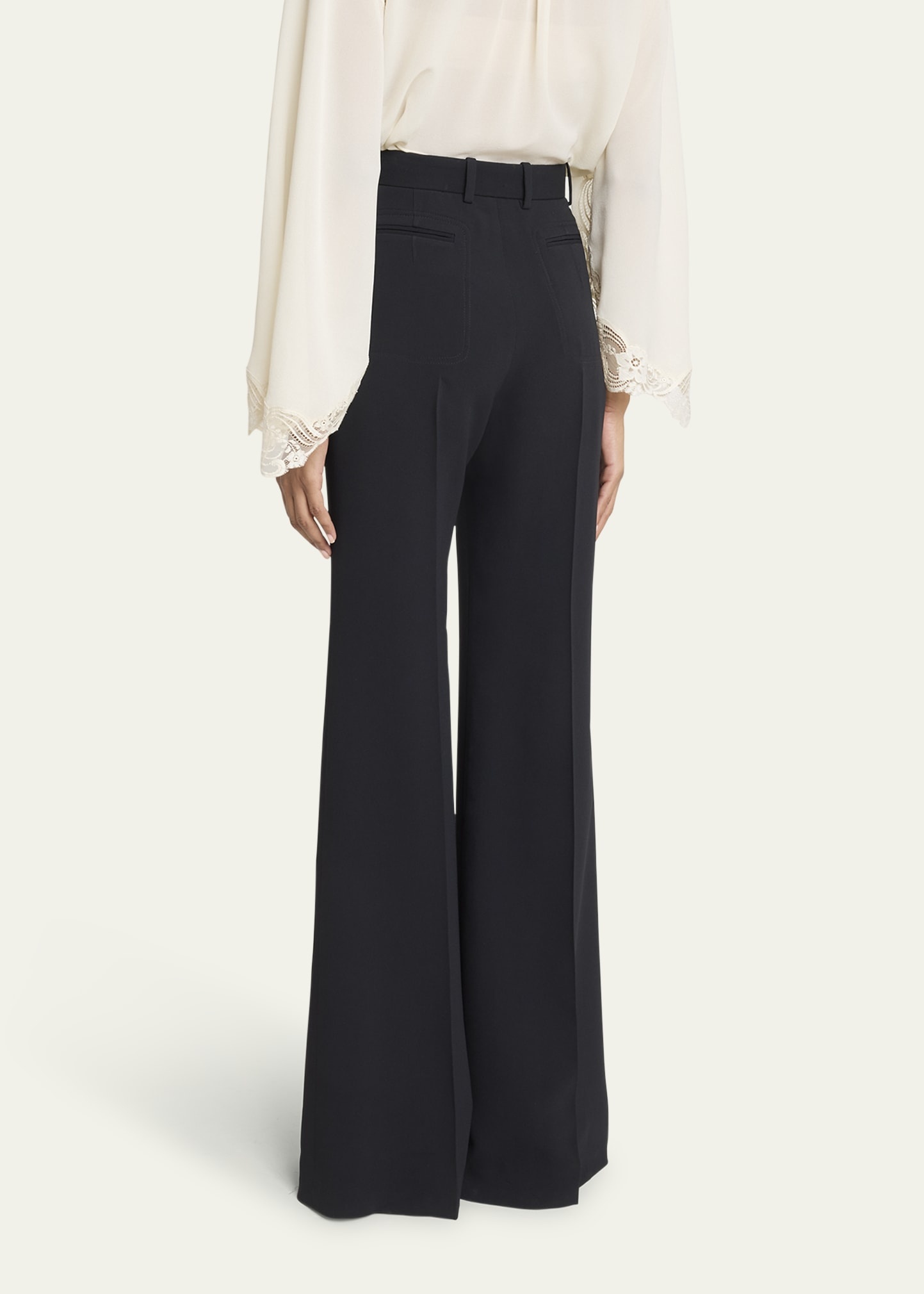 Soft Crepe Wide-Leg Pants - 3