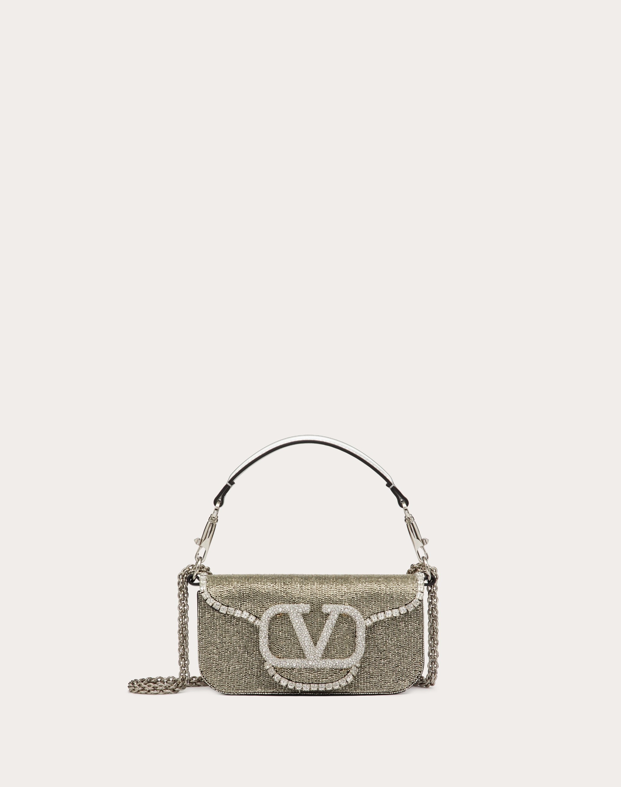 VALENTINO GARAVANI LOCÒ EMBROIDERED SMALL SHOULDER BAG - 1