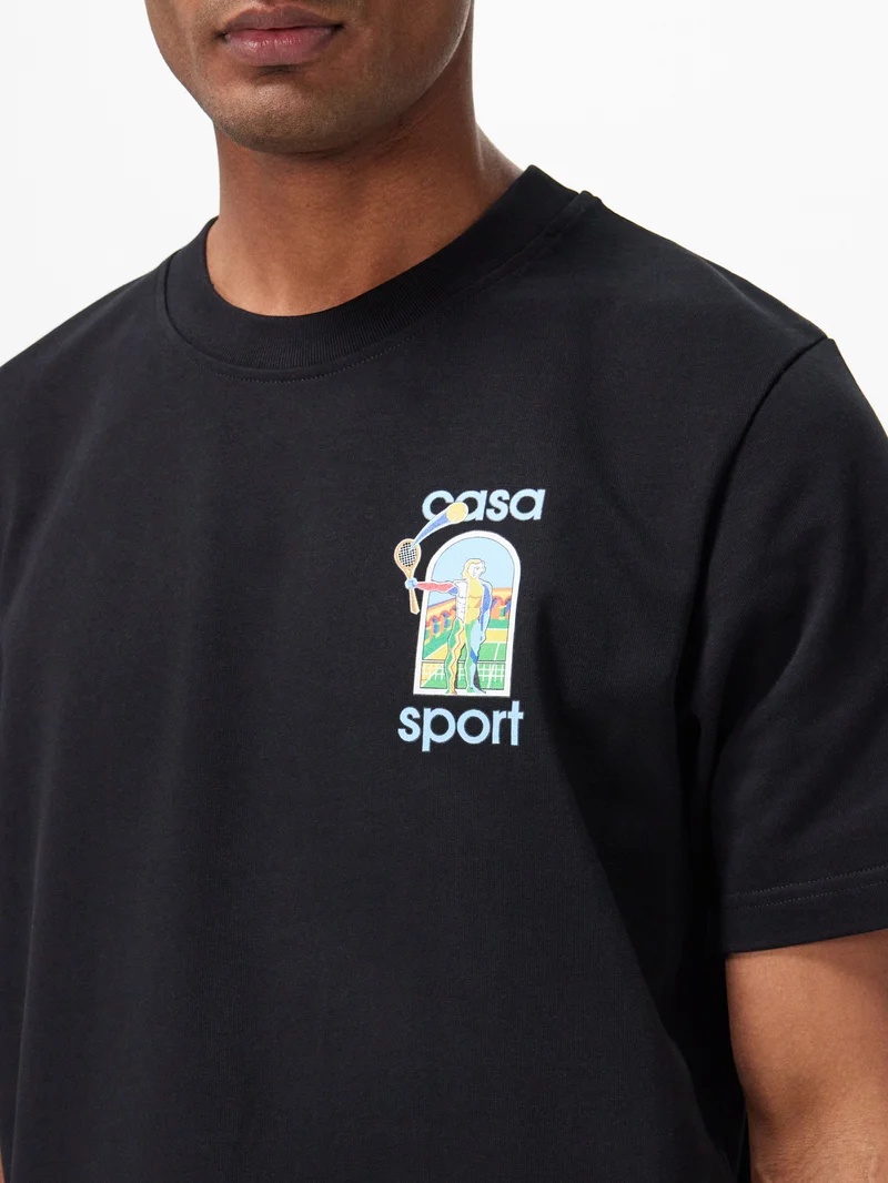 Casa Sport-print organic cotton-jersey T-shirt - 3