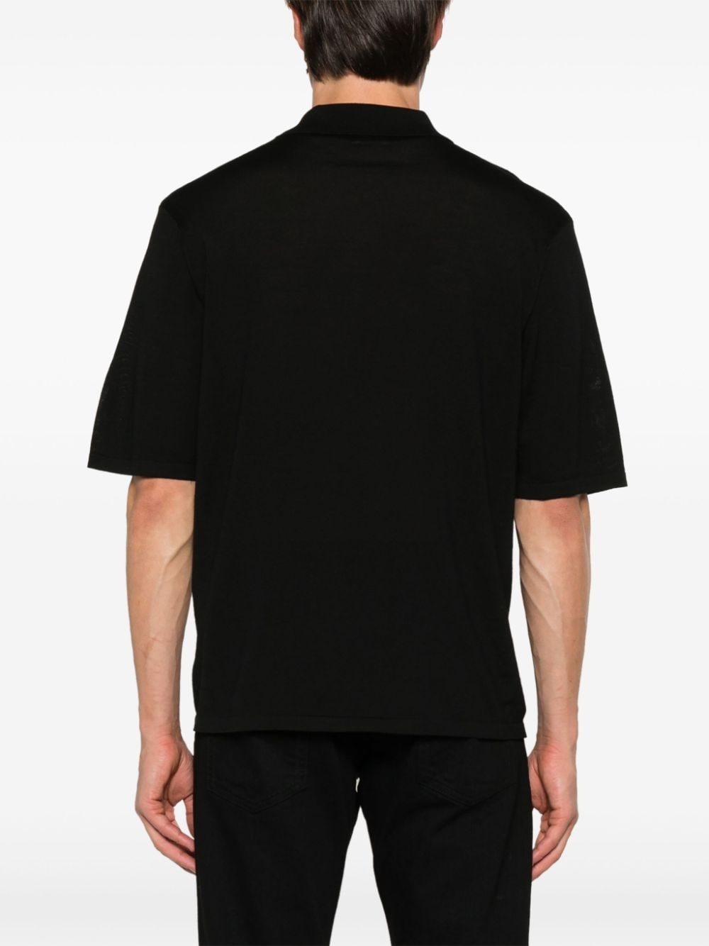 logo-embroidered polo shirt - 4