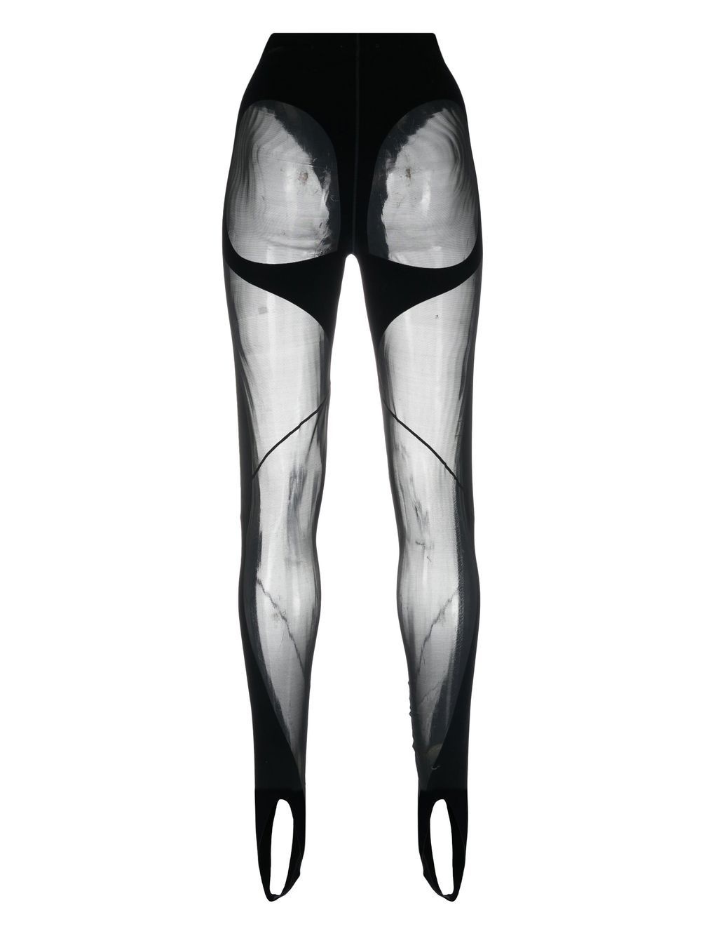 x Wolford mesh-panelled stirrup leggings - 2