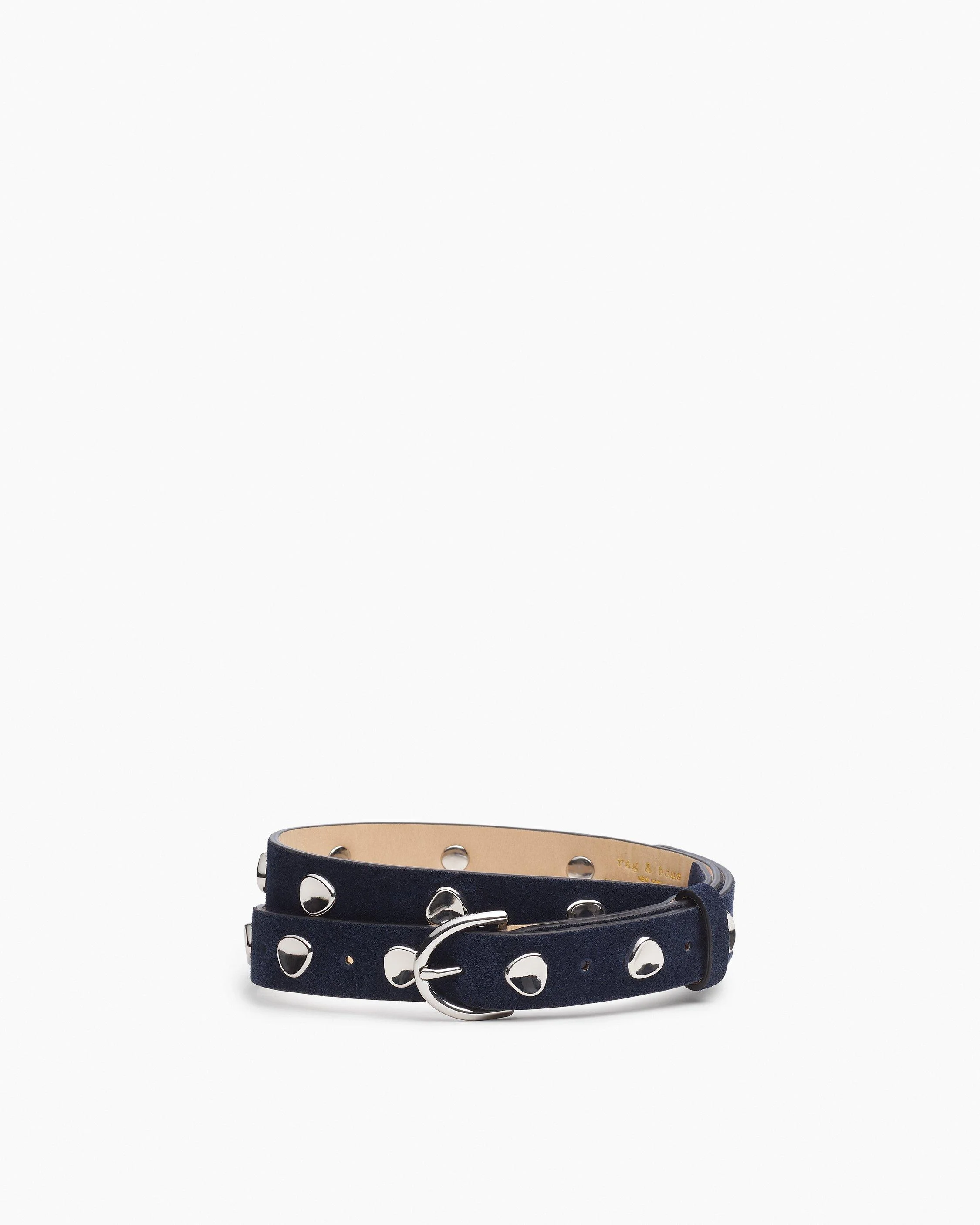 Brynn Studded Italian Suede Belt - 1