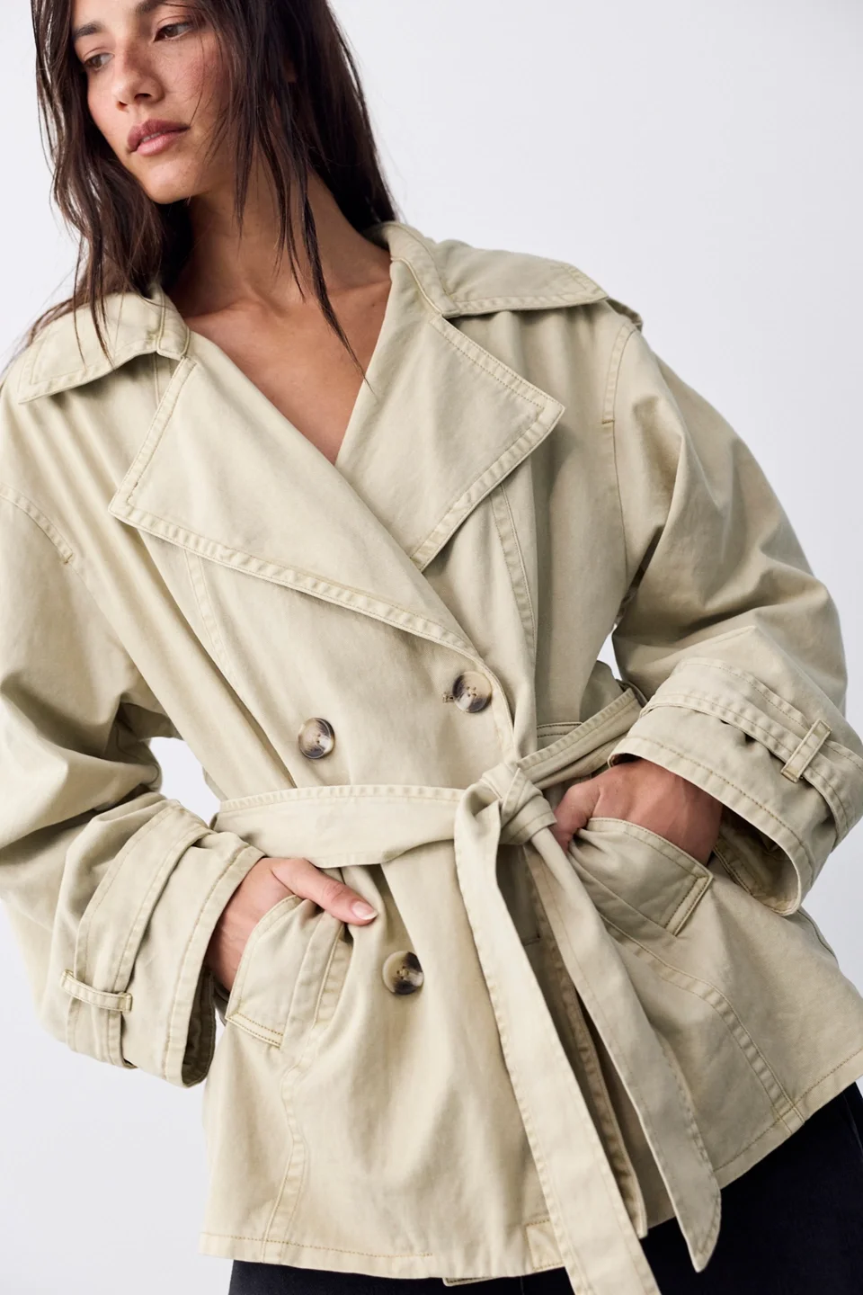 We The Free Lantern Hooded Trench - 1