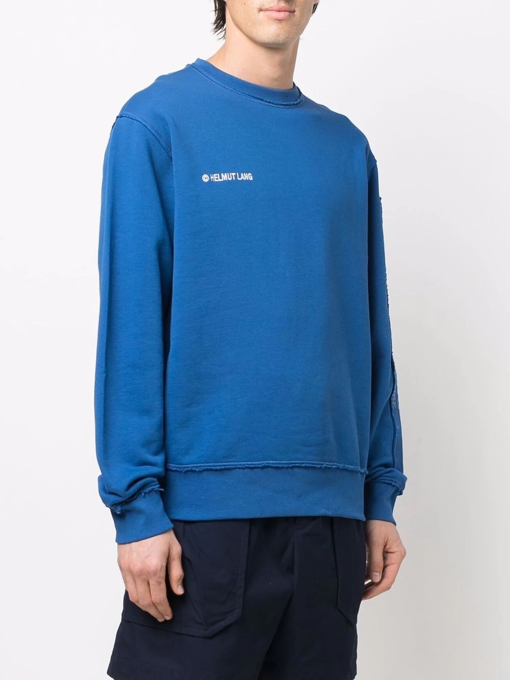 cotton embroidered-logo sweatshirt - 3