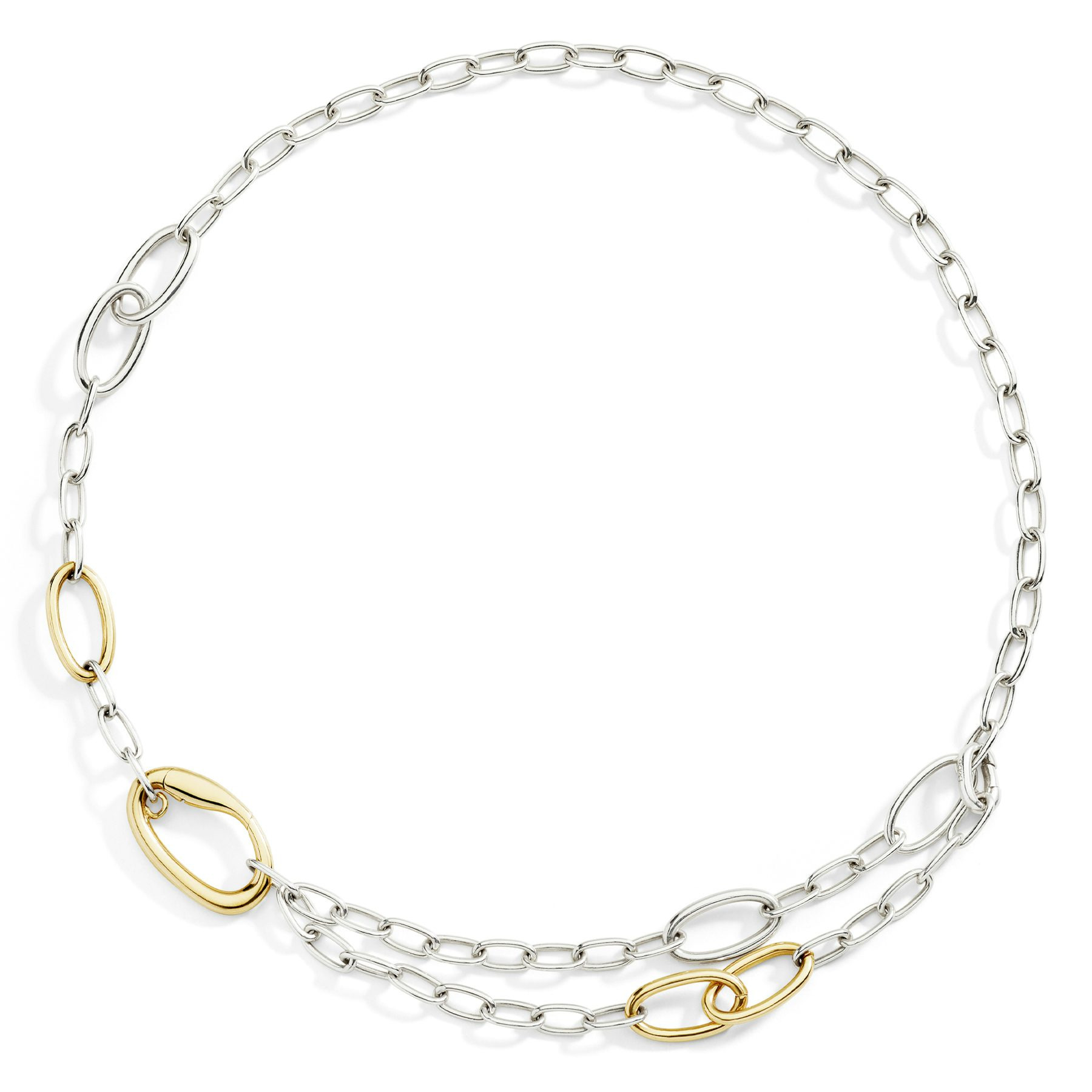 SILVER & GOLD PLATED SILVER ESSENTIALS NECKLACE - 2