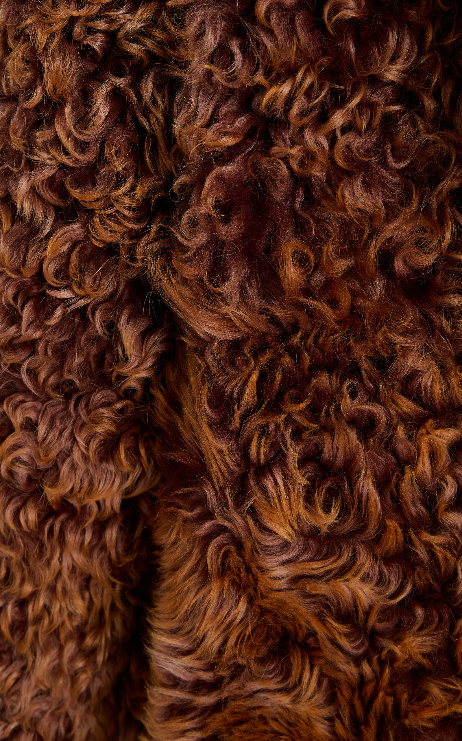 Ceryse Shearling Long Coat brown - 7