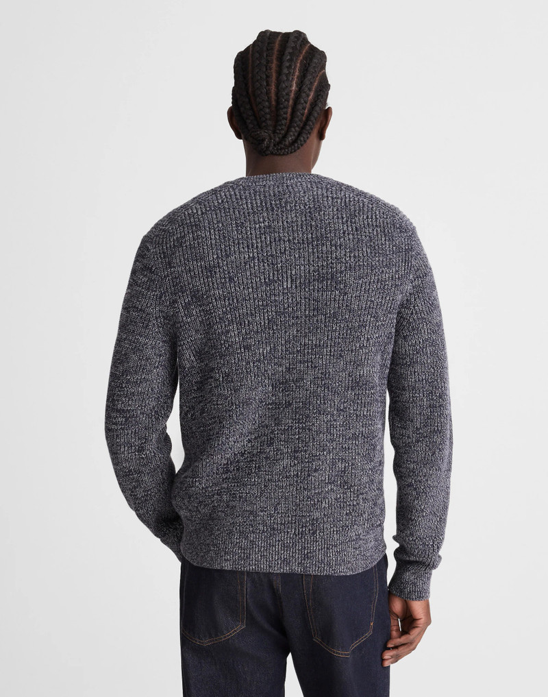 Madewell Cotton Shaker-Stitch Crewneck Sweater outlook