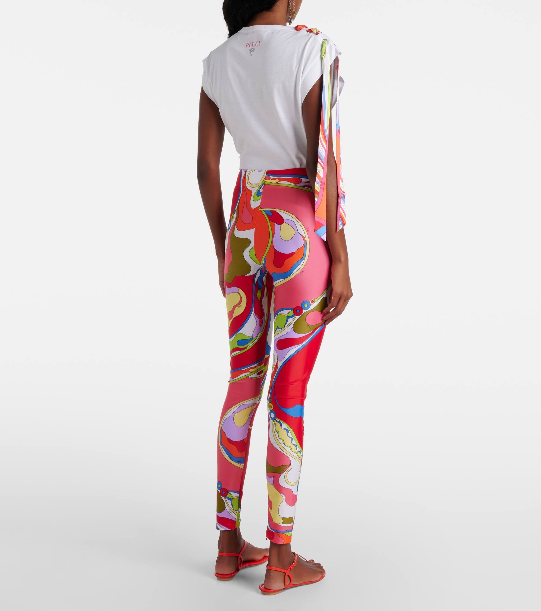 Orchidee printed leggings - 3