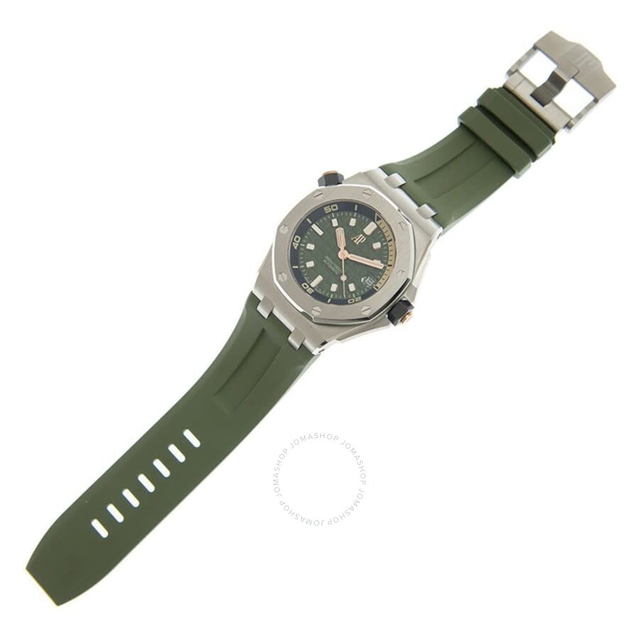 Audemars Piguet Royal Oak Offshore Automatic Green Dial Men's Watch 15720ST.OO.A052CA.01 - 3