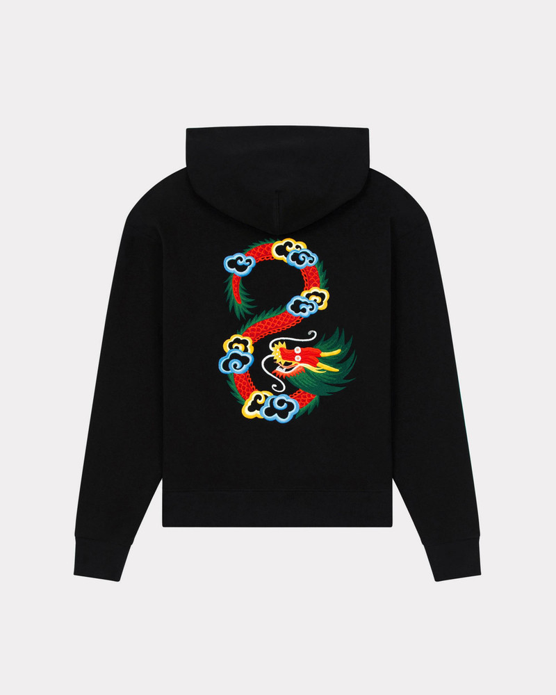 KENZO 'Year of the Dragon' classic hooded embroidered sweatshirt outlook