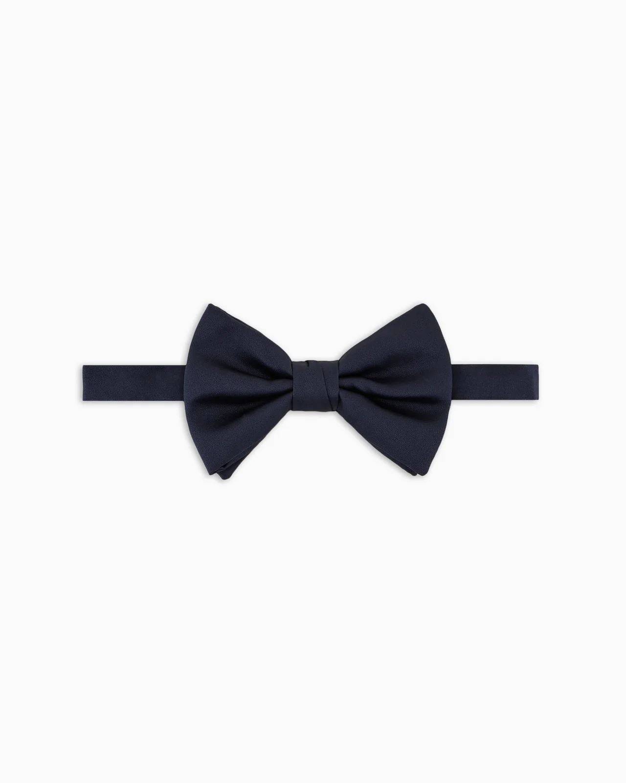 Large silk-blend pre-tied bow tie - 1