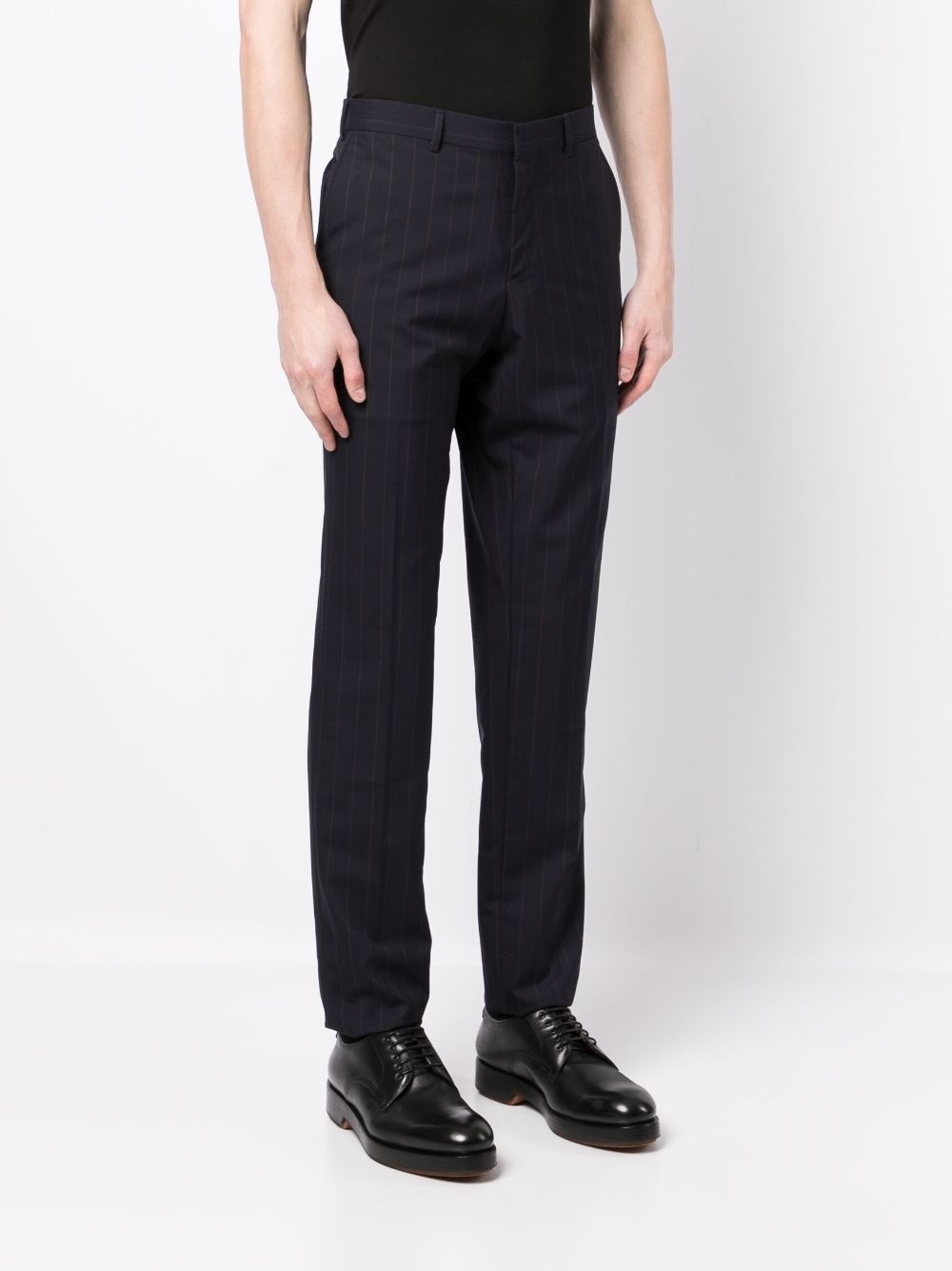 striped straight-leg trousers - 3