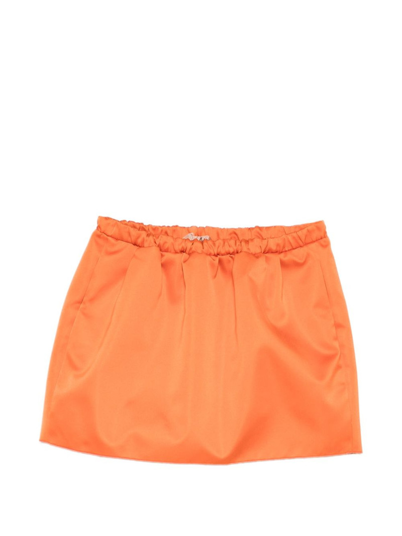 elasticated woven mini skirt 1