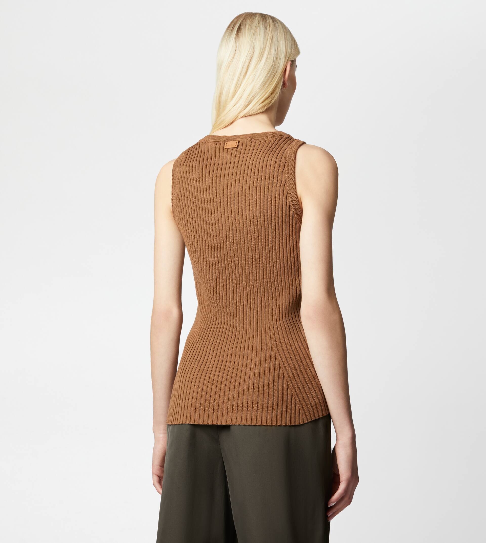TOP IN COTTON - BROWN - 3