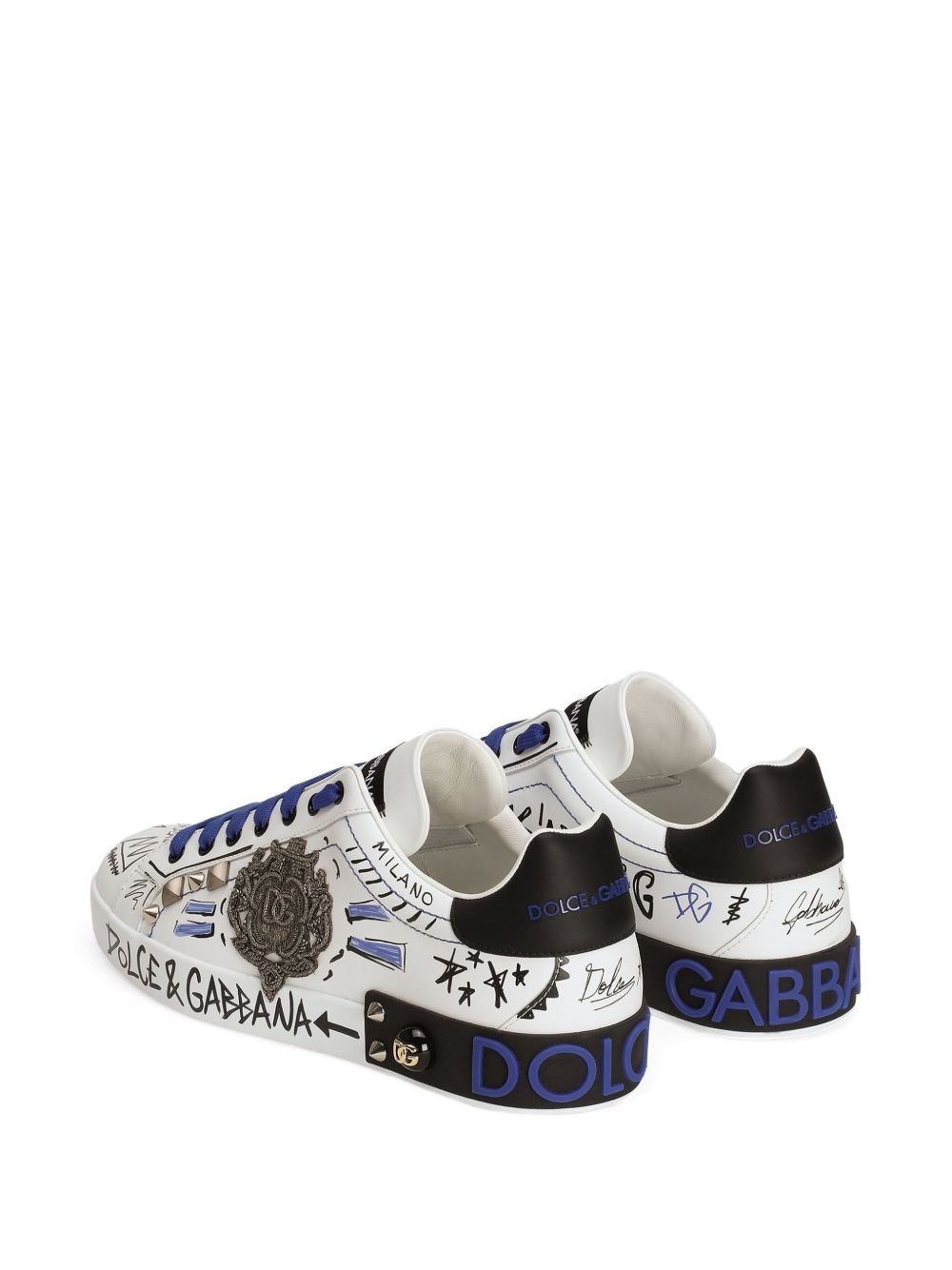 logo-print sneakers - 3