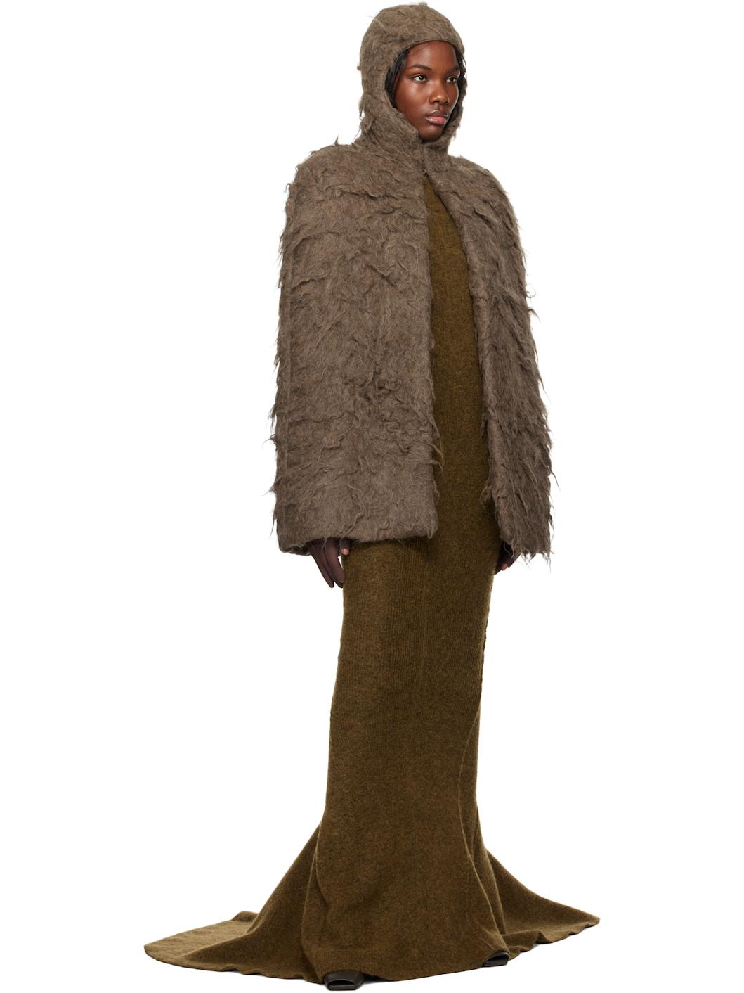 Brown Porterville Cape Jacket - 4