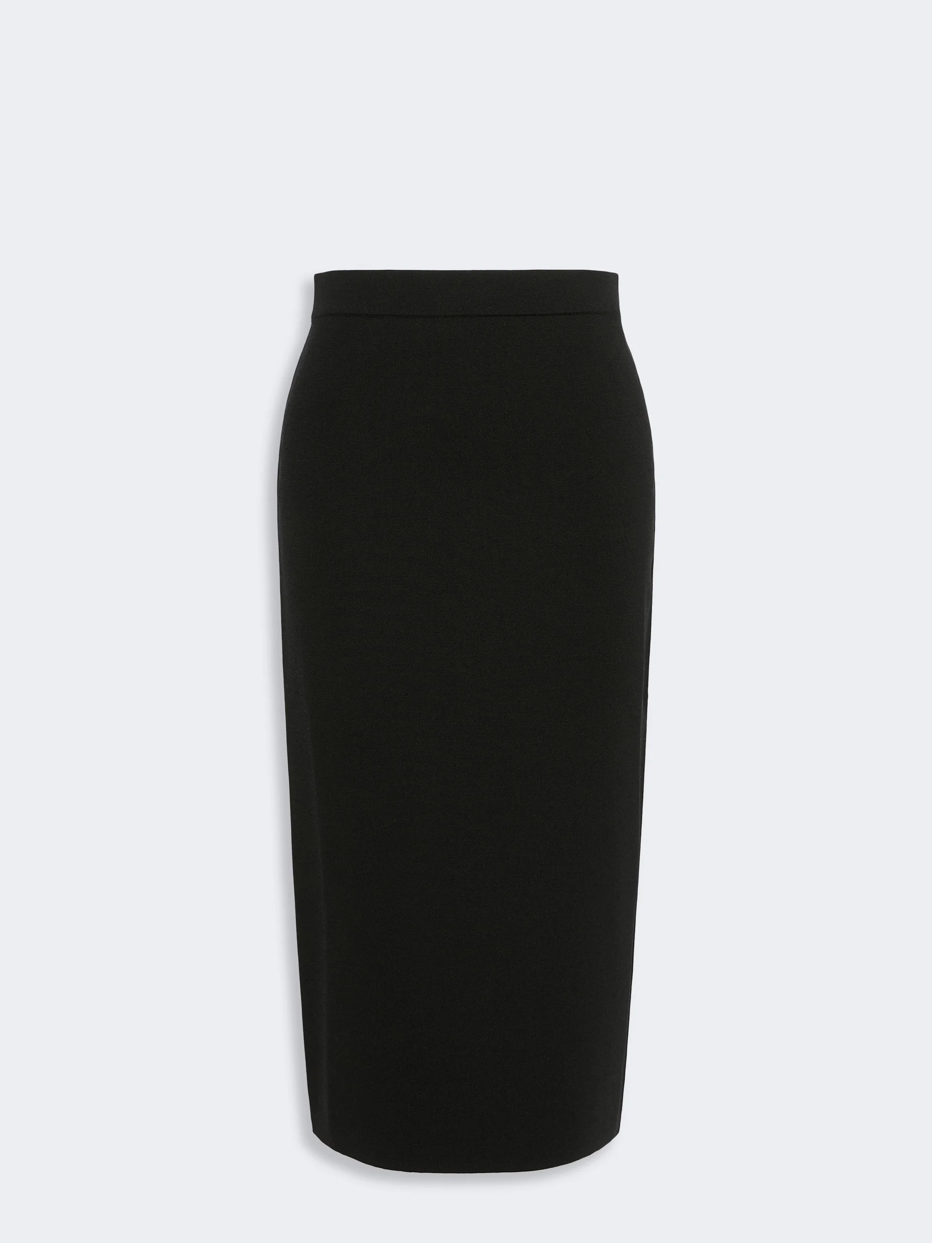 VIALE Viscose yarn pencil skirt - BLACK - 1