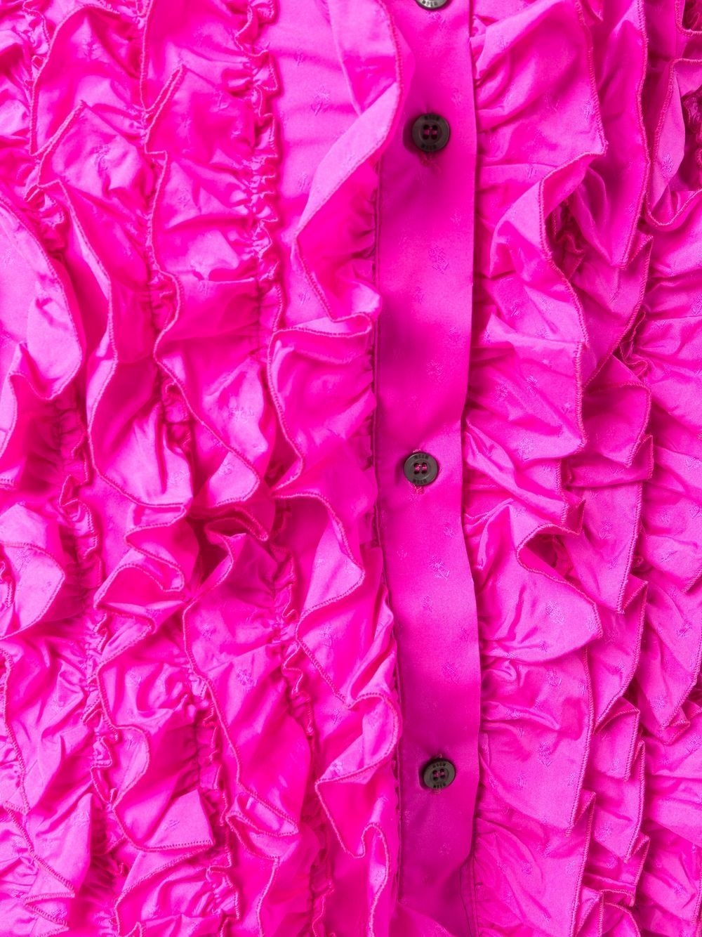 ruffle-detail high-waisted skirt - 5