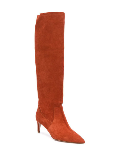 REDValentino pointed toe knee high boots outlook