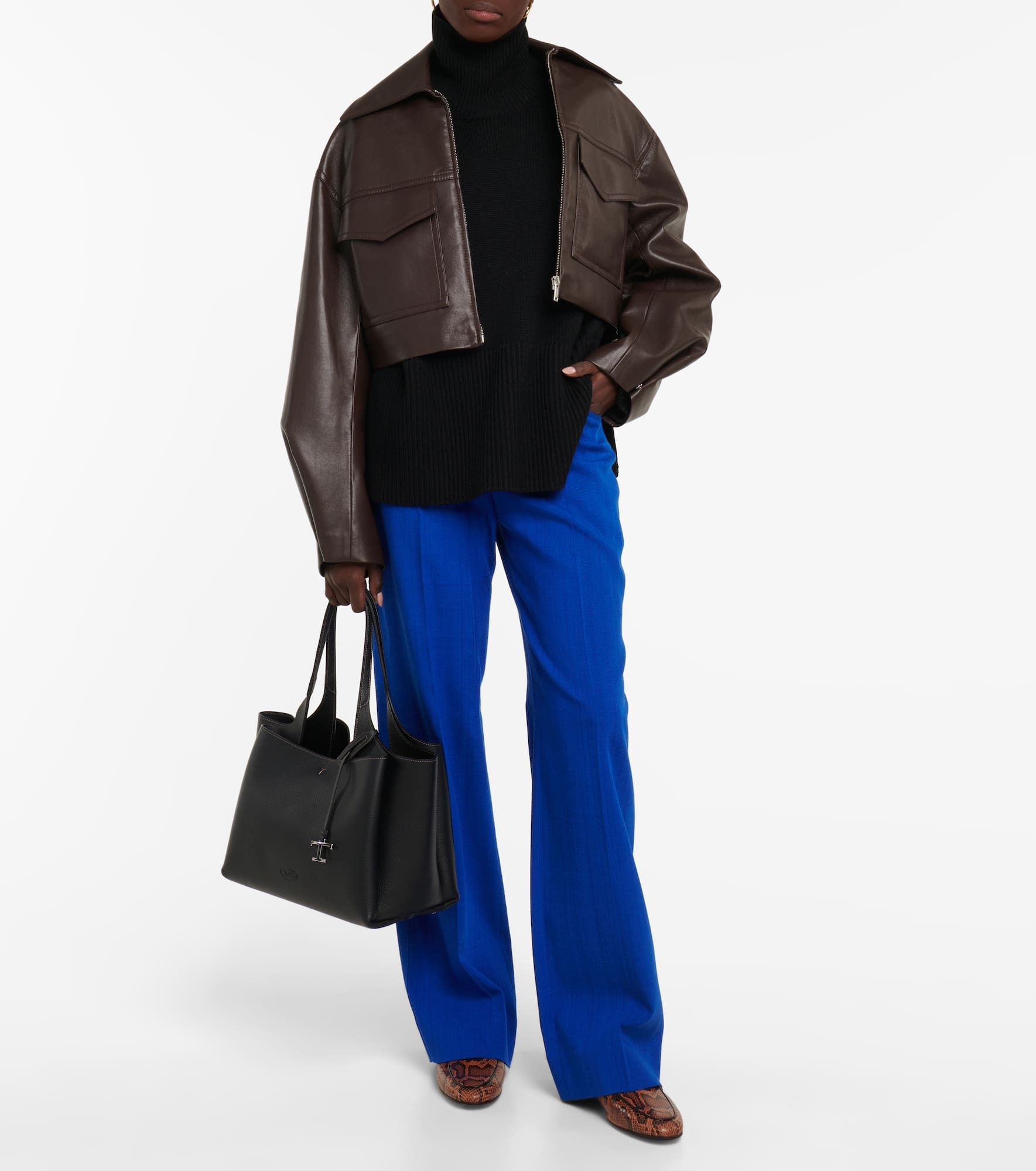 Leather tote bag - 5