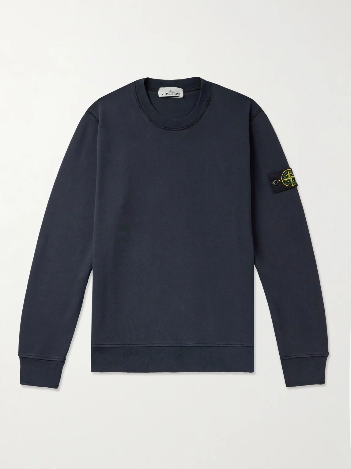 Logo-Appliquéd Garment-Dyed Cotton-Jersey Sweatshirt - 1