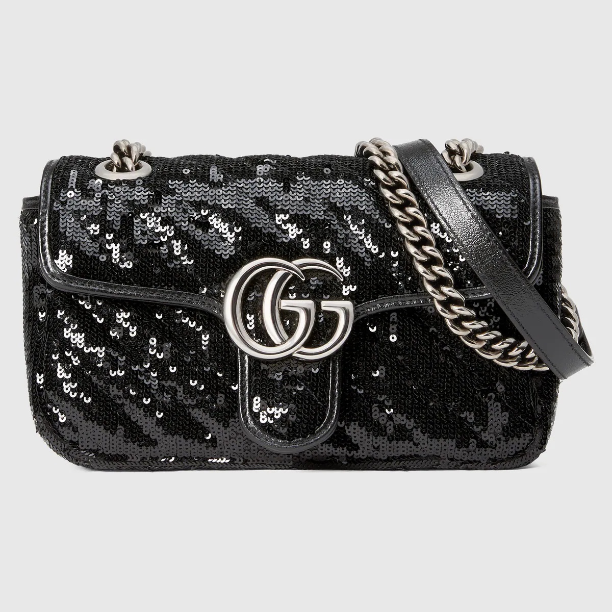 GG Marmont mini sequin shoulder bag - 1