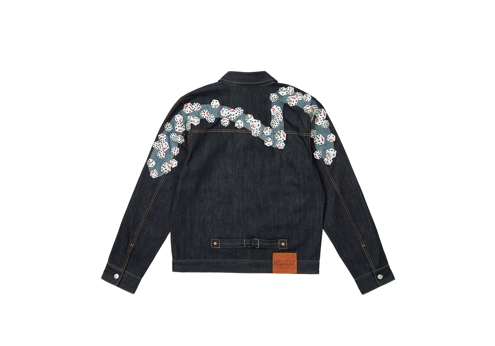 PALACE EVISU DICE DENIM JACKET RAW - 2