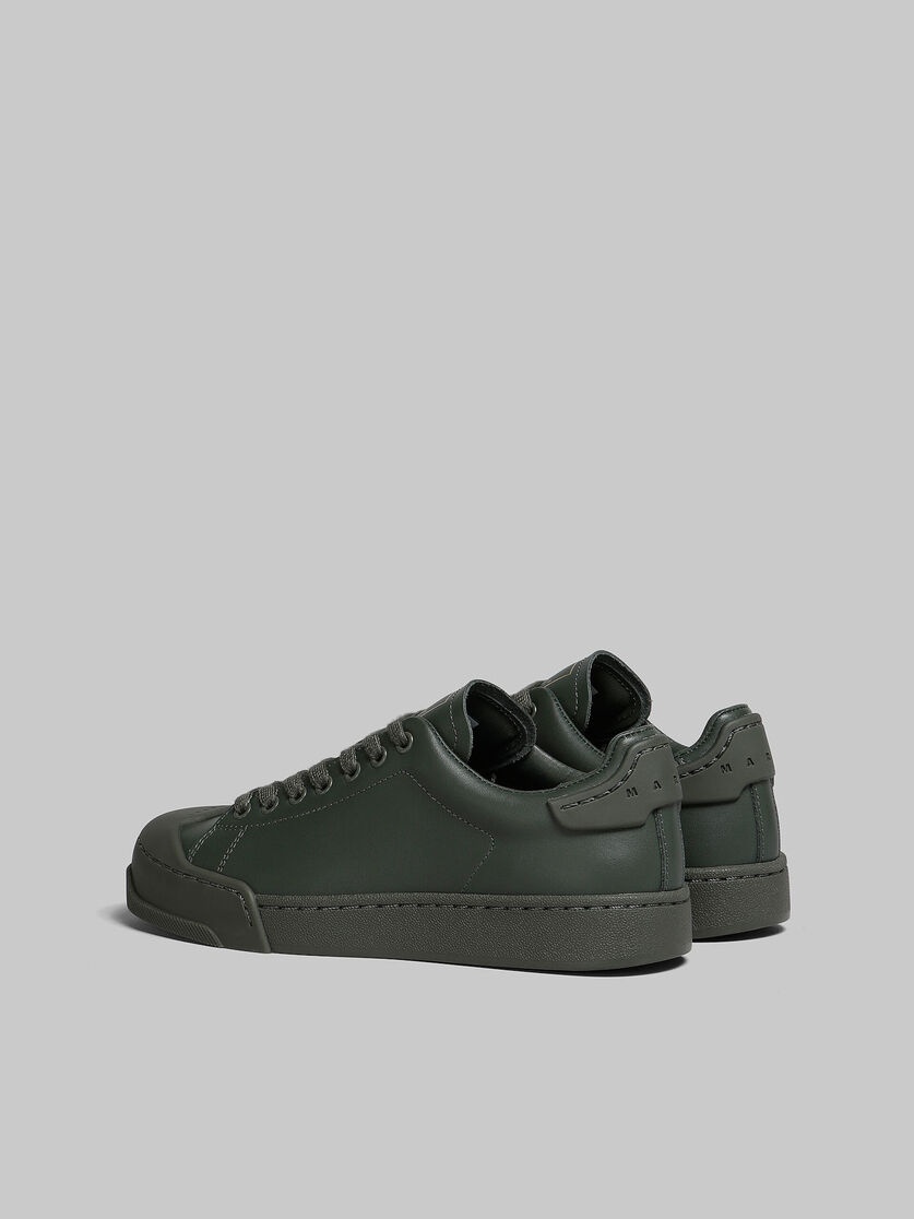 DADA BUMPER SNEAKER IN GREEN LEATHER - 3