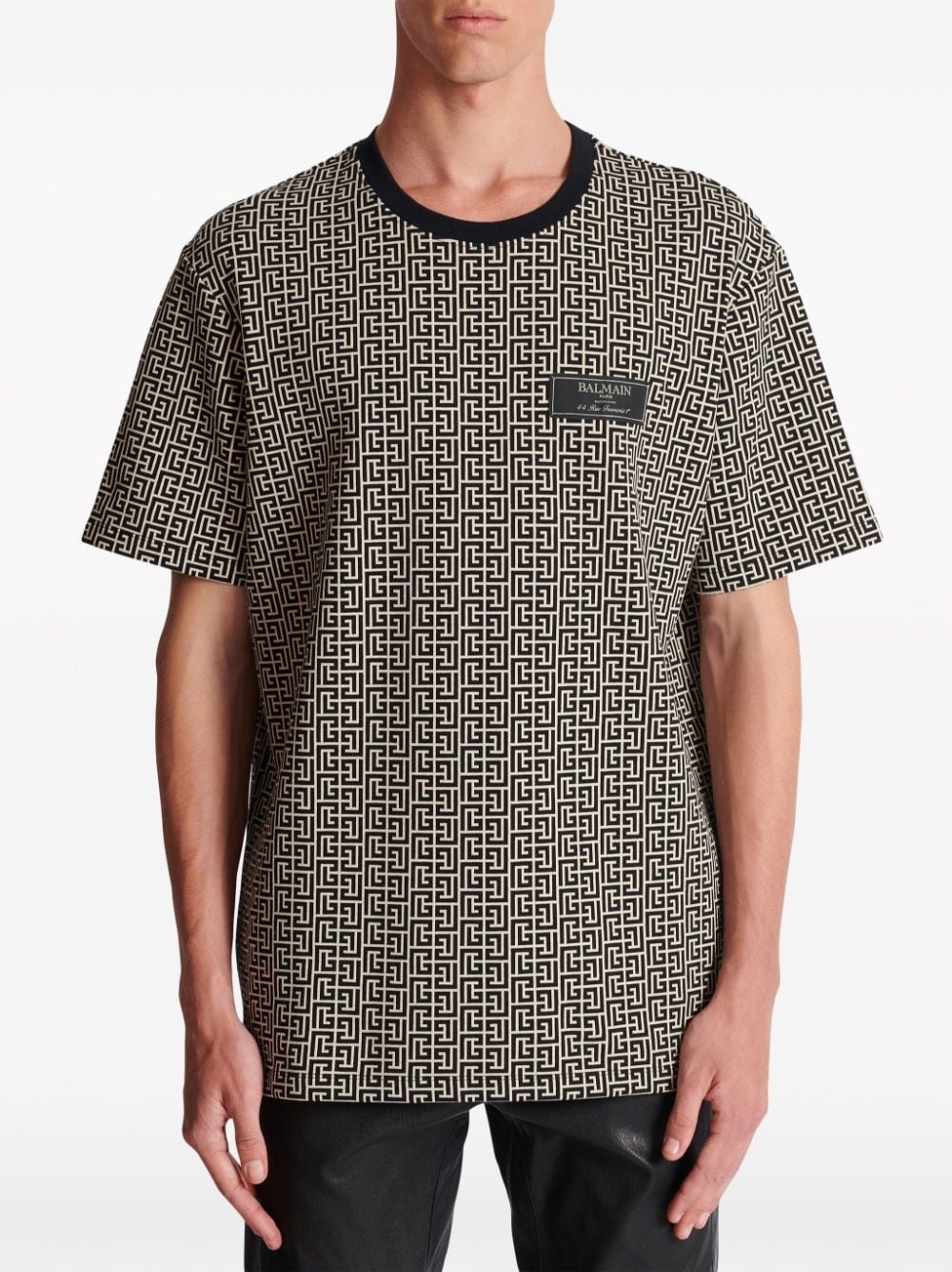 monogram-jacquard T-shirt - 5