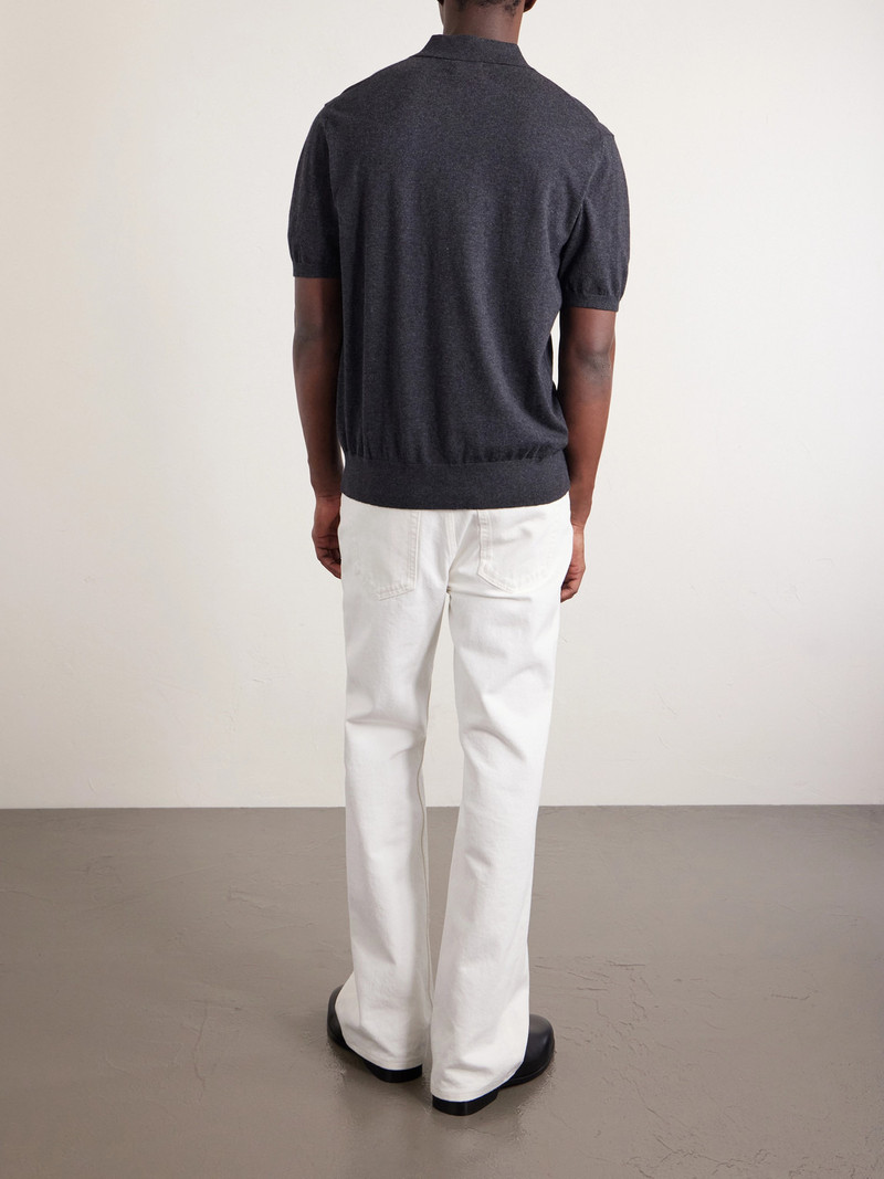 Cotton and Cashmere-Blend Polo Shirt 4