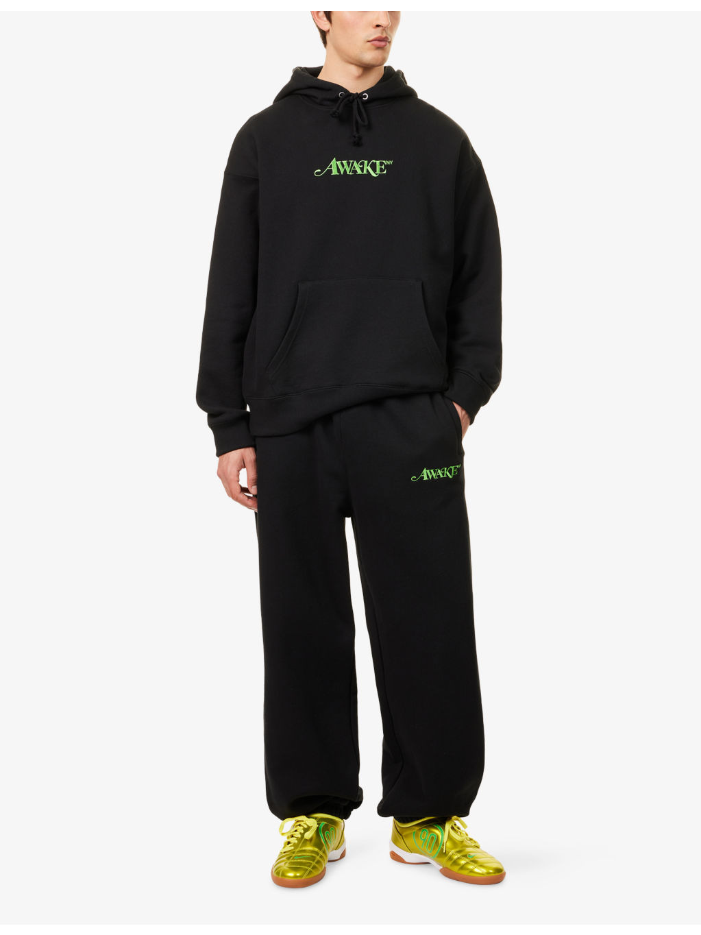 Classic Logo Wide-Leg Cotton-Jersey Jogging Bottoms - 2
