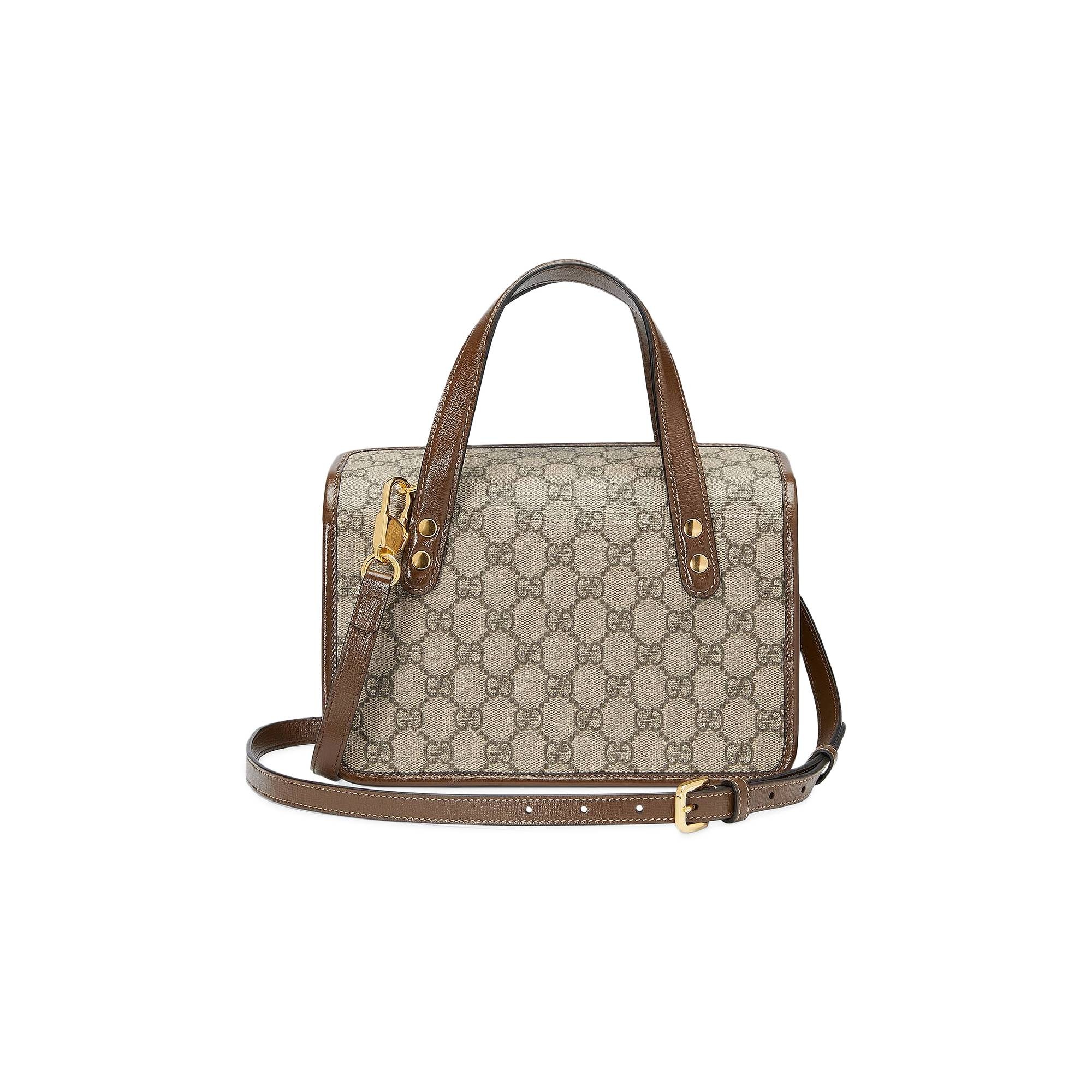 Gucci Horsebit 1955 Mini Top Handle Bag 'Brown' - 3