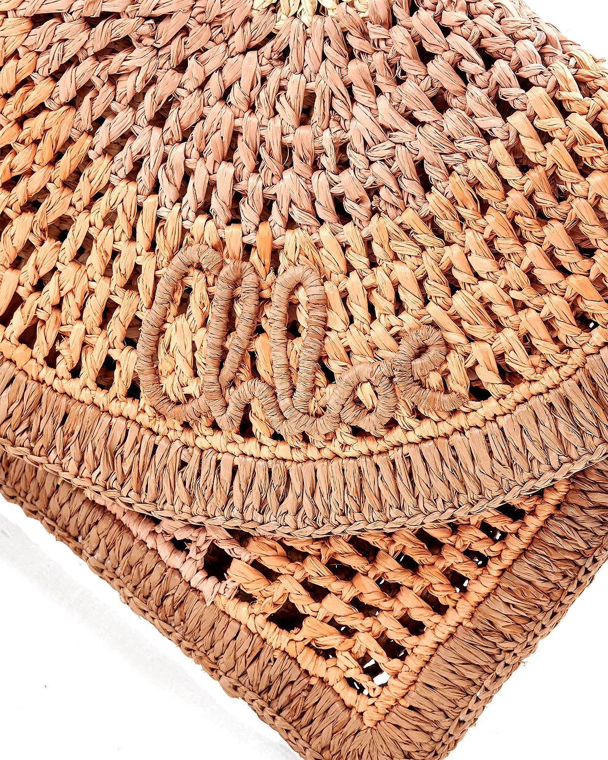 Summer Banana Raffia Flat Pouch - 6