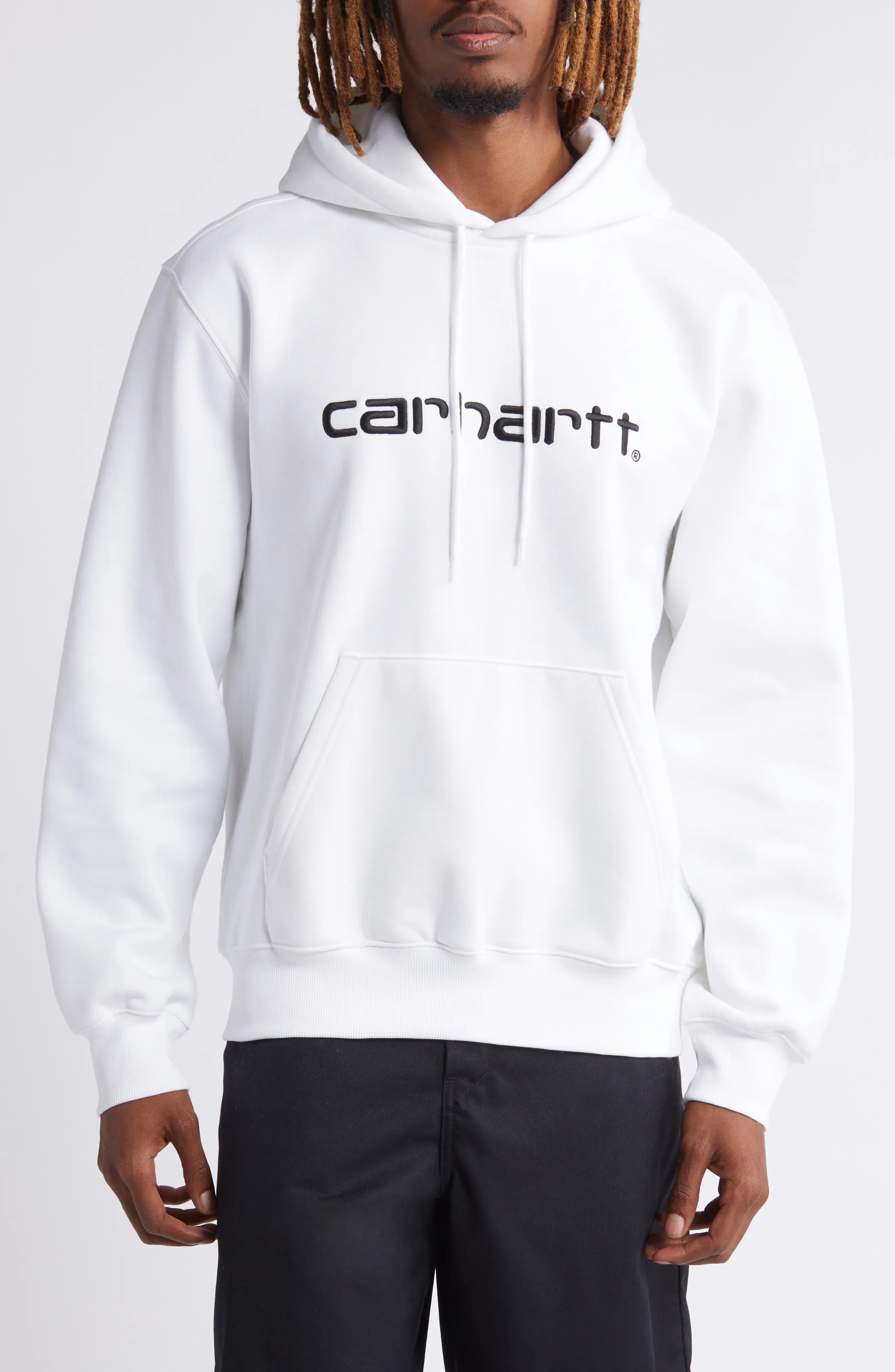 Logo Embroidered Hoodie - 1