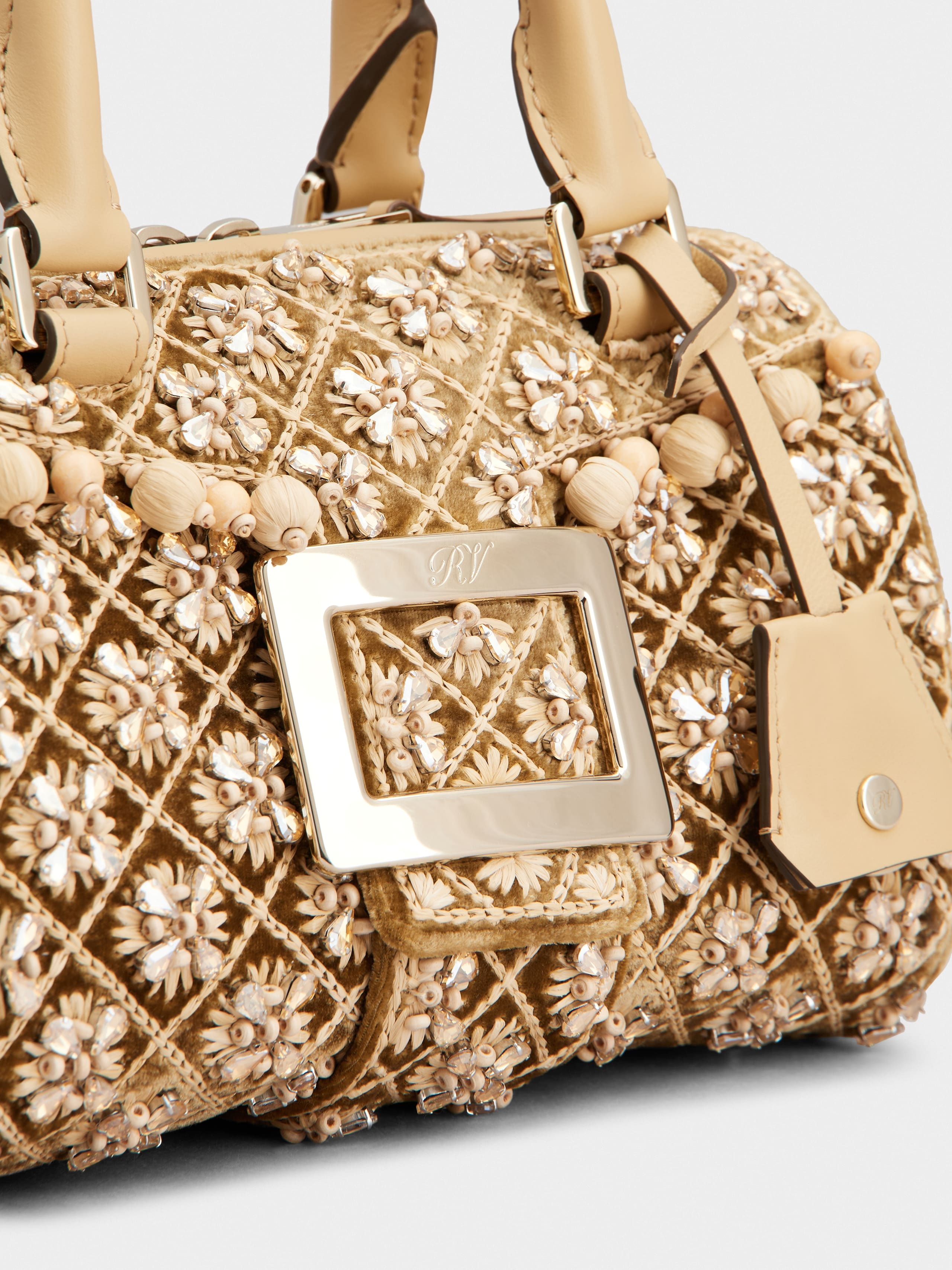 Belle Vivier Bag in velvet - 7