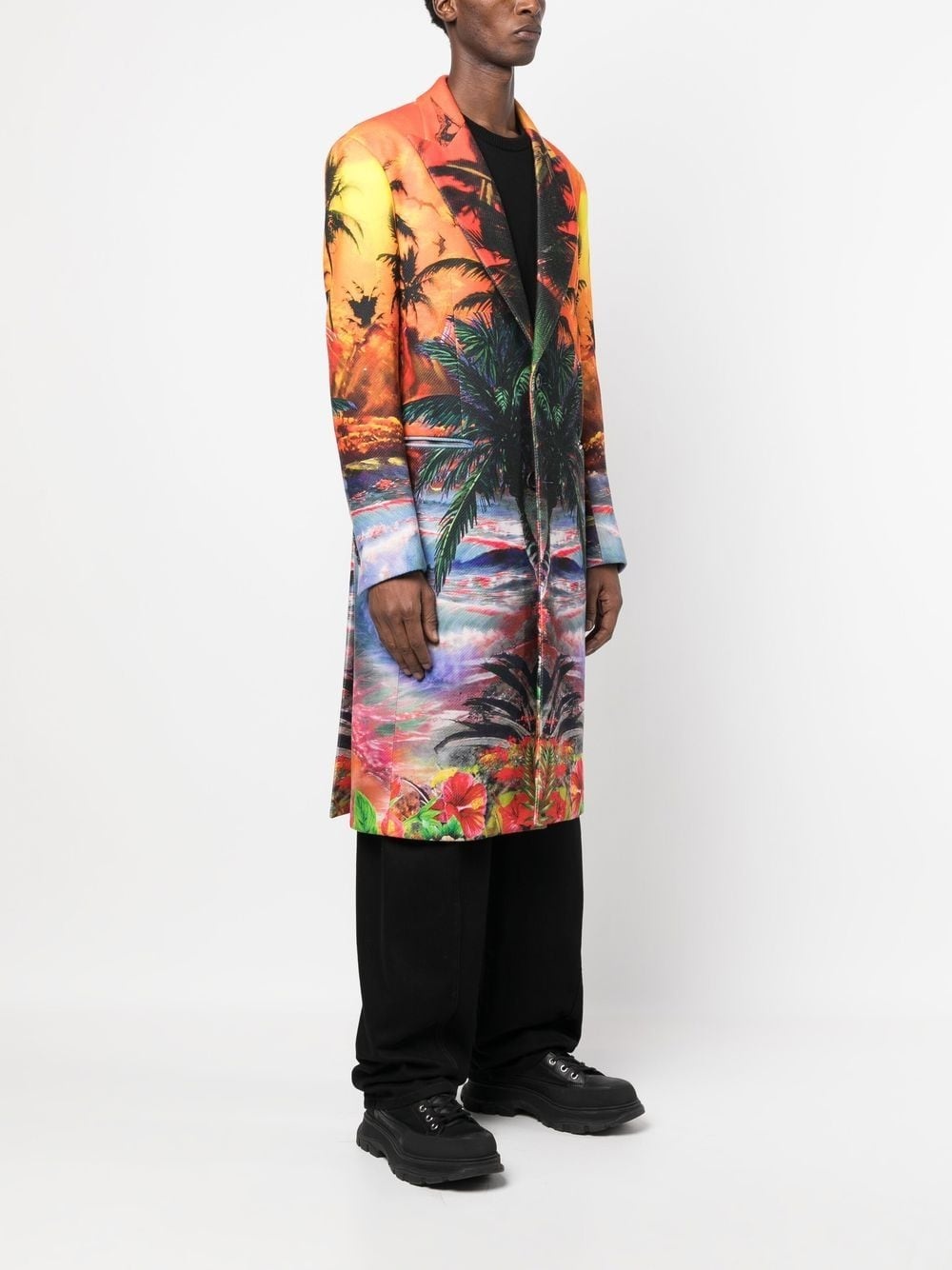 Hawaii graphic-print coat - 3