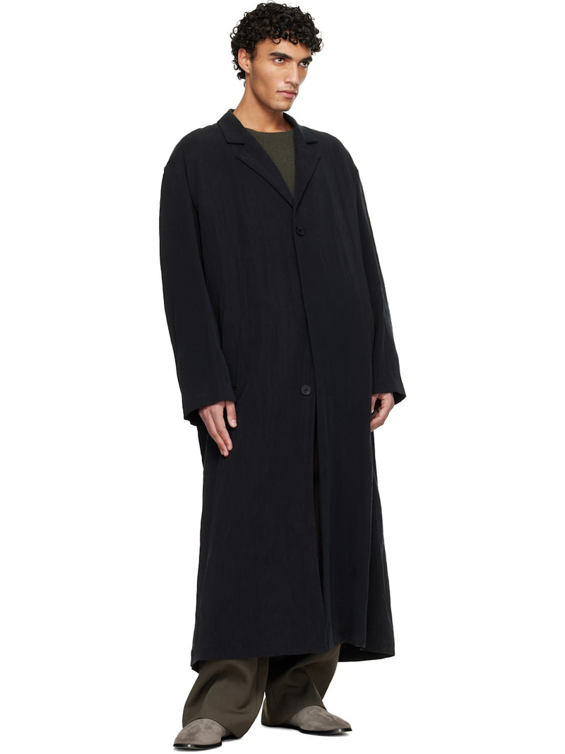 Fear of God Black Tencel Nylon Classic Unlined Overcoat outlook