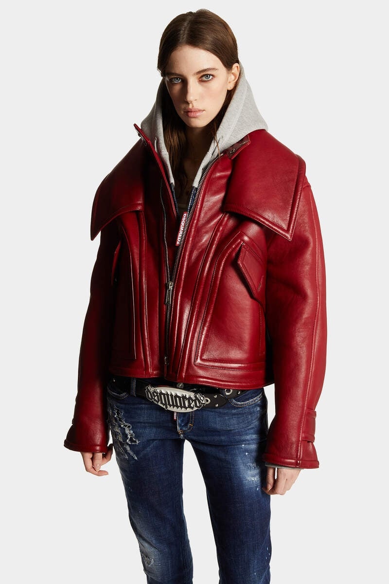 50 BONDED LEATHER BIKER JACKET - 6