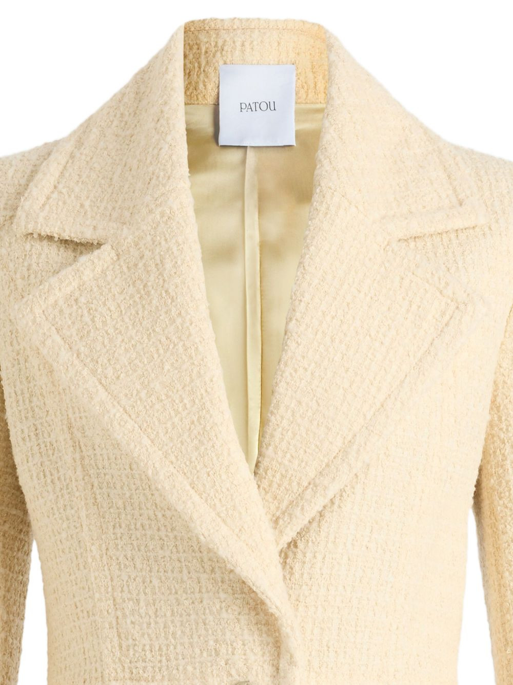 single-breasted tweed jacket - 4