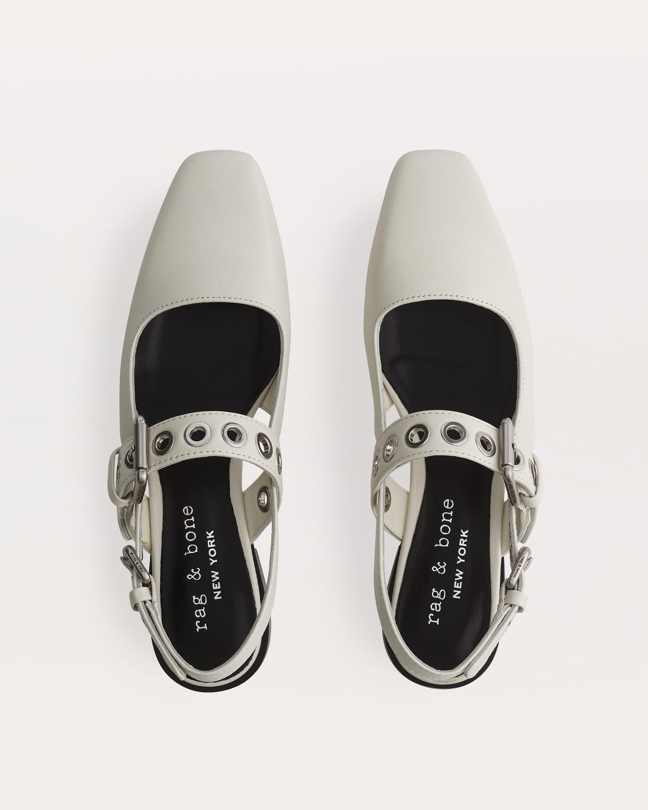 Moto Astra Leather Slingback Flats - 4