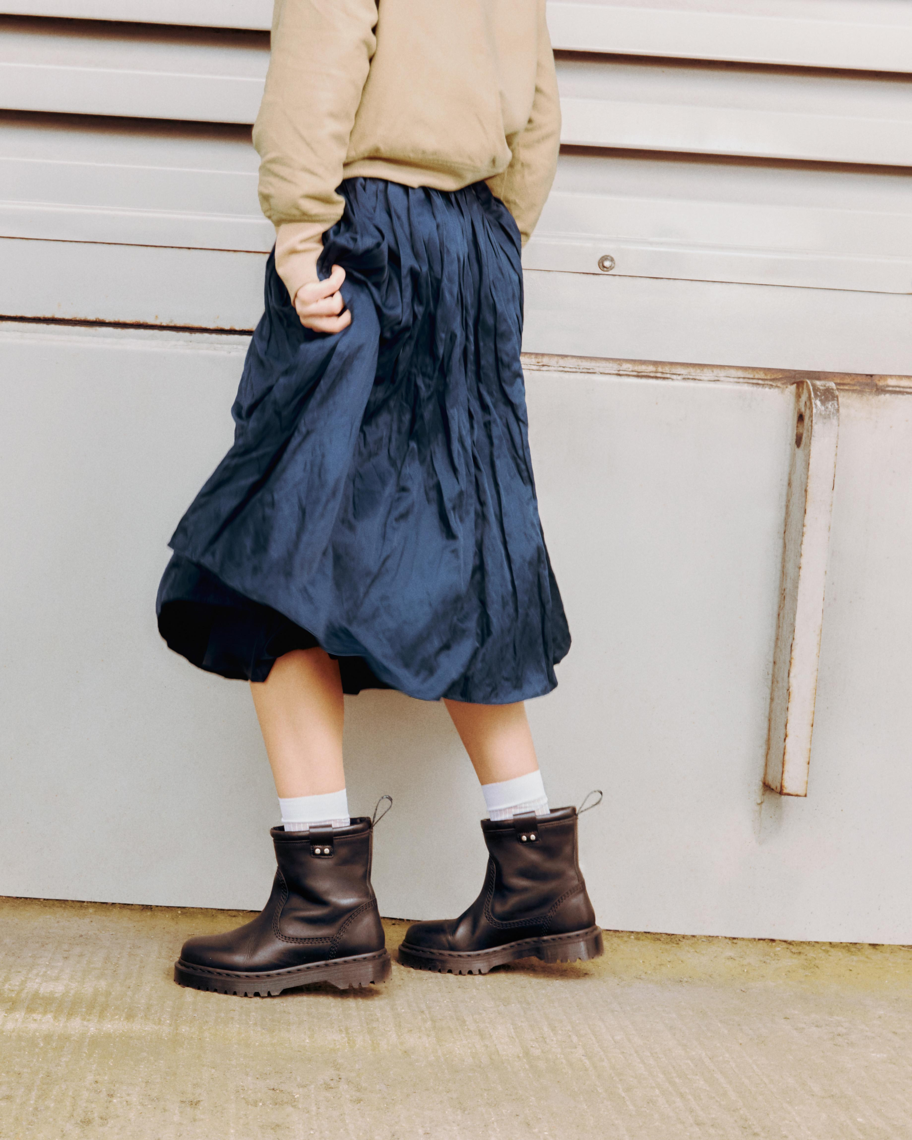 Anistone Lo Leather Biker Boots - 6